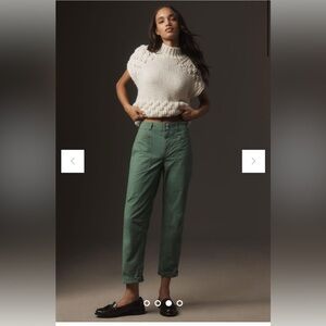NWT!Anthropologie The Wanderer Mid-Rise Relaxed-Leg Pants by Pilcro